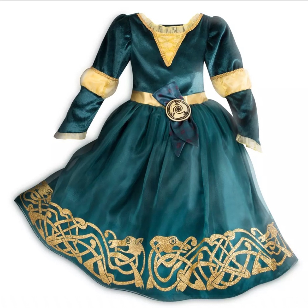 NWOT Disney Store Merida Costume with Light-Up Wand